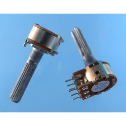 Potencjometr stereo 2x50kΩ M+N Balansu  UNITRA-Podzespoły Elektroniczne