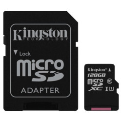 Karta pamięci micro SDXC 128G K KINGSTON Class 10 z adapt.SD UHS-I-Komputery i Tablety