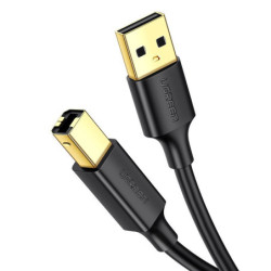 Kabel USB 2.0 Wt.A/Wt.B  1,5m HQ UGREEN US135 10350, Do drukarki-Kable i Przyłącza RTV i PC