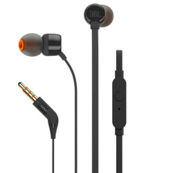 Słuchawki Douszne JBL Tune 160 B Przewodowe z pilotem, Czarne, Jack 3,5-Naglosnienie i Estrada