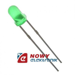 Dioda LED 5mm ZIELONA 12V mat. 68-90mcd 60° r-2,54-Podzespoły Elektroniczne