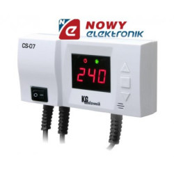 Termostat sterownik pompy CS-07 C.O. regulator KG ELEKTRONIK z alarmem dzwiękowym pieca-Sterowniki i Czujniki Przemysłowe