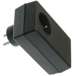 Z27 Obudowa Czarna 46x70x120 ABS Wtyczkowa z gniazdem sieciowym 230V-Obudowy i Elementy Montażowe