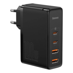 Ładowarka sieciowa Baseus 100W GaN2 Pro USB/USB-C QC4 PD Czarna CCGAN2P-Zasilacze i Transformatory