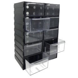 Szafka plastik PP10 10 Szufladek przezroczystych Px20, Organizer-Narzędzia Warsztatowe i Wyposażenie