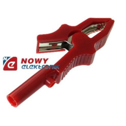 Krokodylek z Gn.Banan 80mm Czer-Mierniki i Multimetry