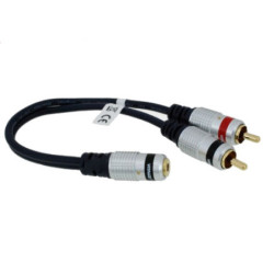 Przejście Jack Gn.3,5/2xWtyk RCA Adapter Jack/RCA Vitalco, z przewodem-Podzespoły Elektroniczne