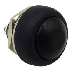 Przełącznik PBS-33B/B Czarny OFF-(ON) 1A 250V przycisk plastik-Podzespoły Elektroniczne