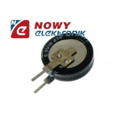 Kondensator BUC-0,47F   5,5V BACKUP pionowy R-5.0mm-Podzespoły Elektroniczne