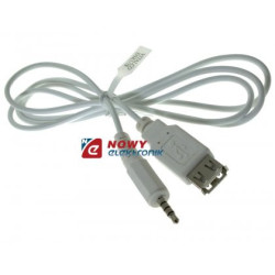 Kabel Gn.USB/Wtyk Jack 3,5 4-Pol 1,5m Adapter USB-Jack-Kable i Przyłącza RTV i PC