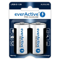 Bateria LR20 everActive Pro 2Szt Alkaline, Blister 2 Sztuki-Baterie
