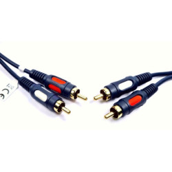 Kabel 2xRCA 0,5m HQ łezka VITALCO-Kable i Przyłącza RTV i PC