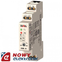 Czujnik kolejności faz CKM-01 Zamel (zaniku fazy asymetrii) przekaźnik-Mierniki i Multimetry