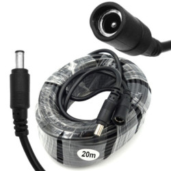 Kabel DC 2,1/5,5 Przedłużacz 20m wtyk-gniazdo w wersji HQ-Podzespoły Elektroniczne