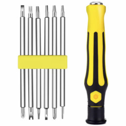 Wkrętak śrubokręt z bitami 6szt dwustronnymi uniwersalny-Narzędzia Warsztatowe i Wyposażenie