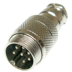 Gniazdo męskie NC521(7-M)na kab. 4A 125V mikrofonowe na kabel NC/CB 7pin-Podzespoły Elektroniczne