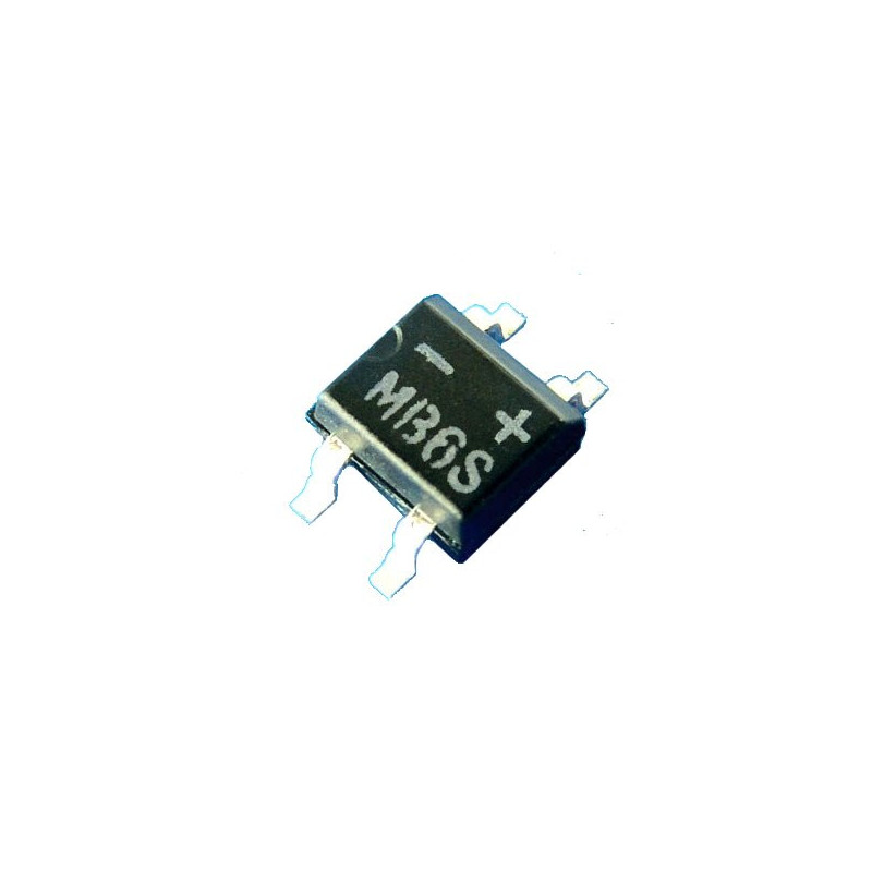 thumbnail image 2 of 100pcs MB6S SMD Bridge Rectifier Diodes – 0.5A 600V Miniature Surface Mount 2 of 3