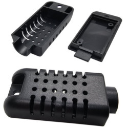 Obudowa czujnika temperatury i wilgotności, 59x27x14mm, Czarna-Sterowniki i Czujniki Przemysłowe