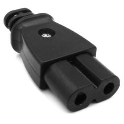 Wtyk zasilający AC 230V ósemka RTV 2-pin na kabel przewód do radia, TV-Elektryka