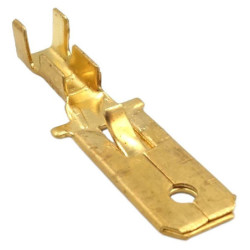 Konektor M 6.4 długi + zaczep kwadrat, przewód 3mm 6.4x0.8-Podzespoły Elektroniczne