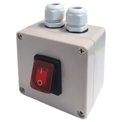 Przełącznik KCD4R w obudowie ON-OFF Hermetyczny IP65 Czerwony 16A/250V-Podzespoły Elektroniczne