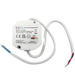 Zasilacz ZI LED 24V/1,25A IP67 30W LP-3024 do puszki dopuszkowy-Zasilacze i Transformatory