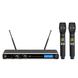 Mikrofon bezprzew. UHF WR-218 dwukanałowy-Naglosnienie i Estrada