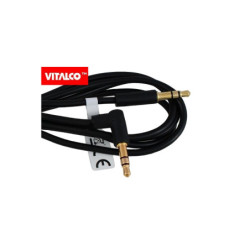 Kabel Jack 3,5 Wtyk-Wtyk 1,5m Stereo JKJ52 Vitalco Wt. prosty/kątowy-Kable i Przyłącza RTV i PC