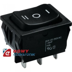 Przełącznik 3poz. ON-OFF-ON 2tor 16A/250VAC kołyskowy VITALCO VS5423-Podzespoły Elektroniczne