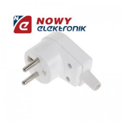 Wtyk Sieciowy WT-20s 16A Biały Elgotech-Elektryka