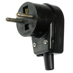 Wtyk Sieciowy WT-20S-2 Czarny 16A/230V ELGOTECH-Elektryka