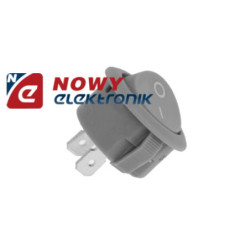 Przełącznik okr. szary 10A 2pin/2poz   okrągły-Podzespoły Elektroniczne
