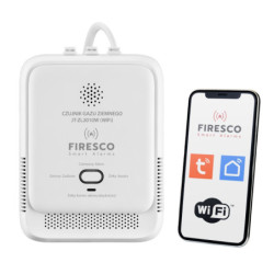 Czujnik Gazu ziemnego metan LNG Firesco JT-ZL2010W WiFi TUYA-Czujniki Gazów Niebezpiecznych