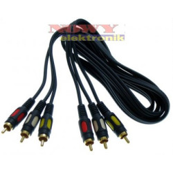 Kabel 3xRCA 1,5m łezka Vitalco-Kable i Przyłącza RTV i PC
