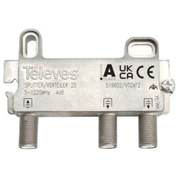 Spliter rozgałeźnik 1/2 TELEVES Do DVB-T/DVB-C TELEVES 519602-RTV SAT DVB-T