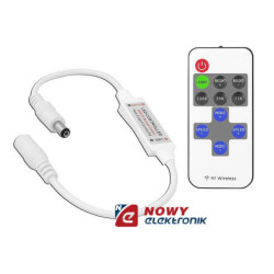 Ściemniacz LED Mini RF75 + pilot Zestaw bezprzewodowy, Sterownik 6A-Oświetlenie