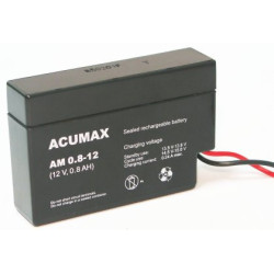 Akumulator 12V-0,8Ah      ACUMAX żelowy (BPower) terminal JST-Akumulatory i Ładowarki