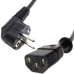 Kabel zasil. PC 1,5m komputerowy 3x 0,75mm SN-32 Czarny Produkcja Krajowa-Elektryka