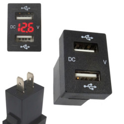 Ładowarka USB 12-24V /5V 3.1A RED +VOLTOMIERZ-Zasilacze i Transformatory