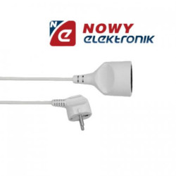 Przedłużacz 1Gn 2m Z/U Biały Uziemienie, EPS-102 ELGOTECH-Elektryka