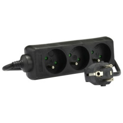 Przedłużacz 3Gn 5m Z/U Czarny Z Uziemieniem, EPS-305-2 ELGOTECH-Elektryka