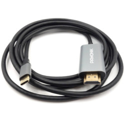Kabel USB-C na HDMI 1,8m UHD 4K Adapter, Przejściówka, USB-C 3.1-RTV SAT DVB-T