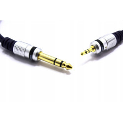 Kabel Jack 3,5st Wt-Wt 6,3st. 1m-Kable i Przyłącza RTV i PC