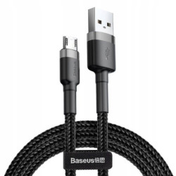 Kabel USB/MicroUSB BASEUS 0,5m QC 2,4A CAMKLF-AG1-Kable i Przyłącza RTV i PC
