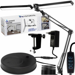 Lampa Biurkowa Kreślarska IZOXIS 24223 Uchwyt, Stojak, 168 Diod Led-Oświetlenie
