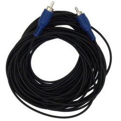 Kabel 1xRCA 10m Czarny, Standard Quality, Wtyk niebieski-Kable i Przyłącza RTV i PC