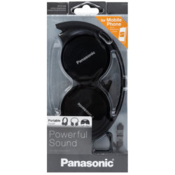 Słuchawki Panasonic RP-HF100ME-K Nauszne, Czarne, Jack 3,5-Naglosnienie i Estrada