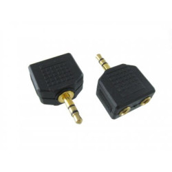 Rozgałęźnik Jack Wt.3,5-2gn.3,5 Gold, Adapter Jack-Podzespoły Elektroniczne