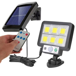 Lampa solarna LED 72 + pilot z czujnikiem ruchu i zmierzchu-Oświetlenie