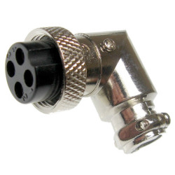 Wtyk żeński NC514(4-F) kątowe gniazdo mikr. CB 4p kąt. na kabe-Podzespoły Elektroniczne